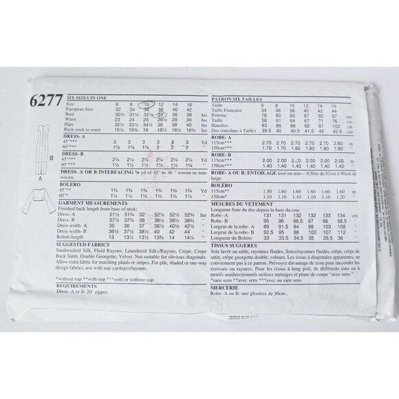 New Look 6277 Princess Seam Fitted Dress Panels Round Neckline Sleeveless Sheer - Picture 2 of 2